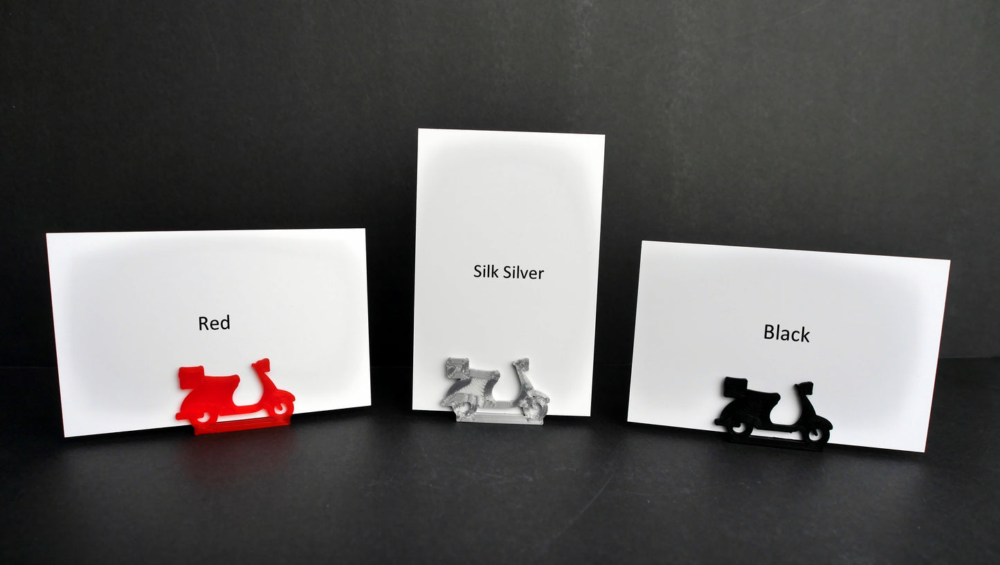 Scooter Shape Place Card Holders