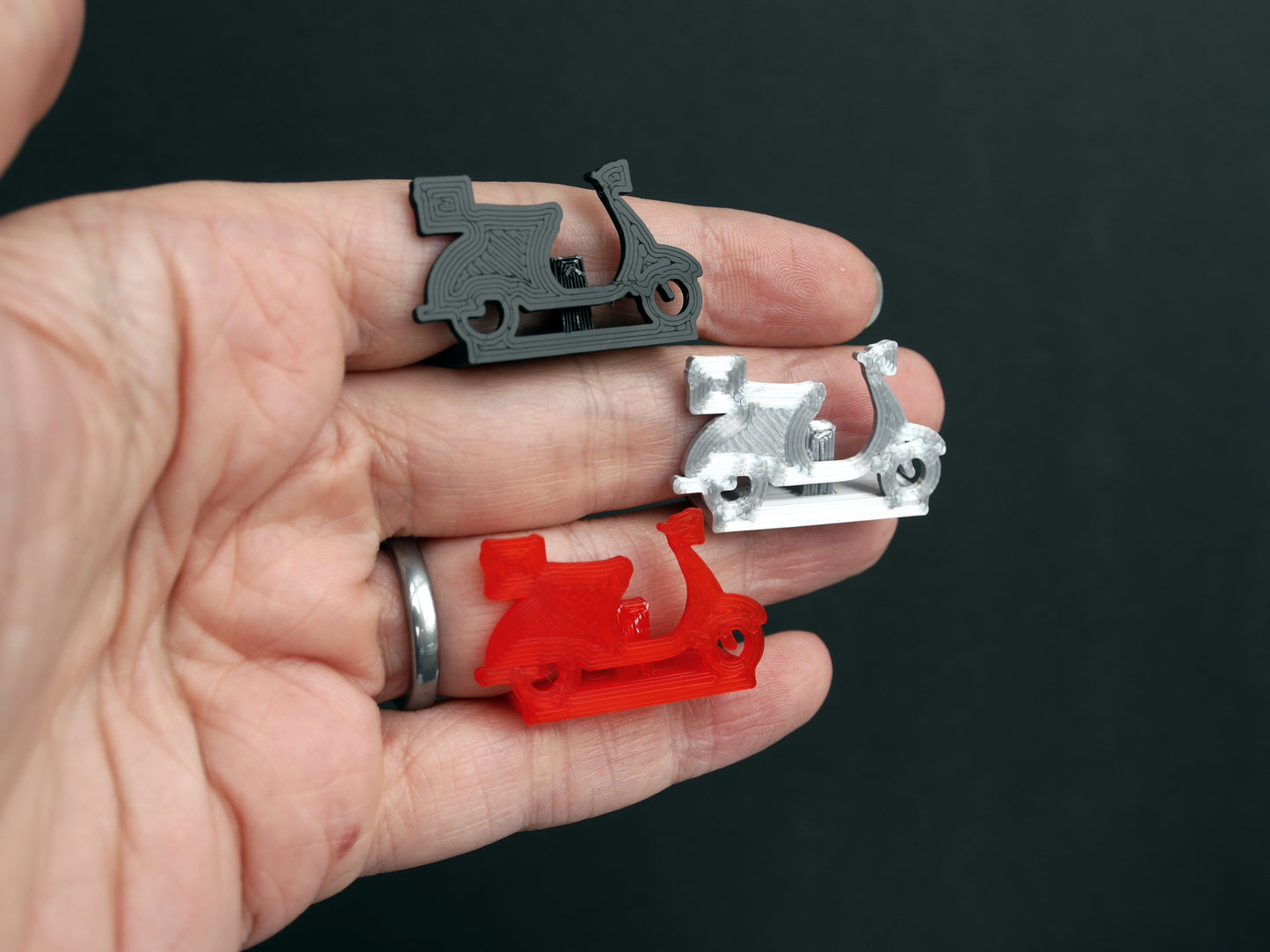 Scooter Shape Place Card Holders