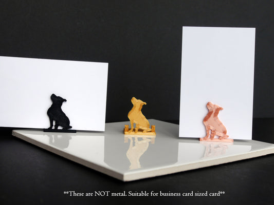 Pitbull Terrier Shaped Wedding Name Stands