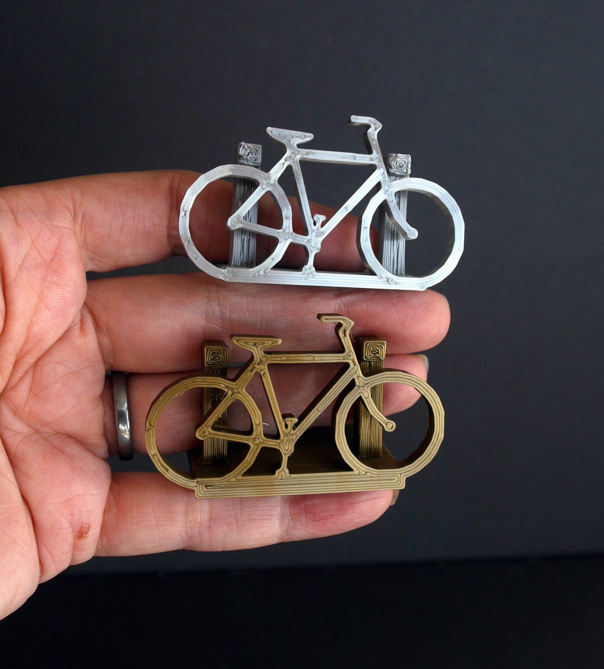 Large Bicycle Shaped Place Card Holders