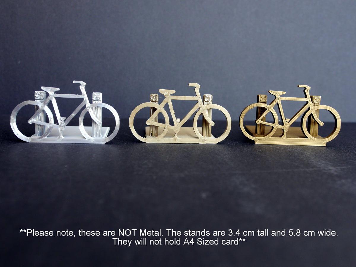 Large Bicycle Shaped Place Card Holders