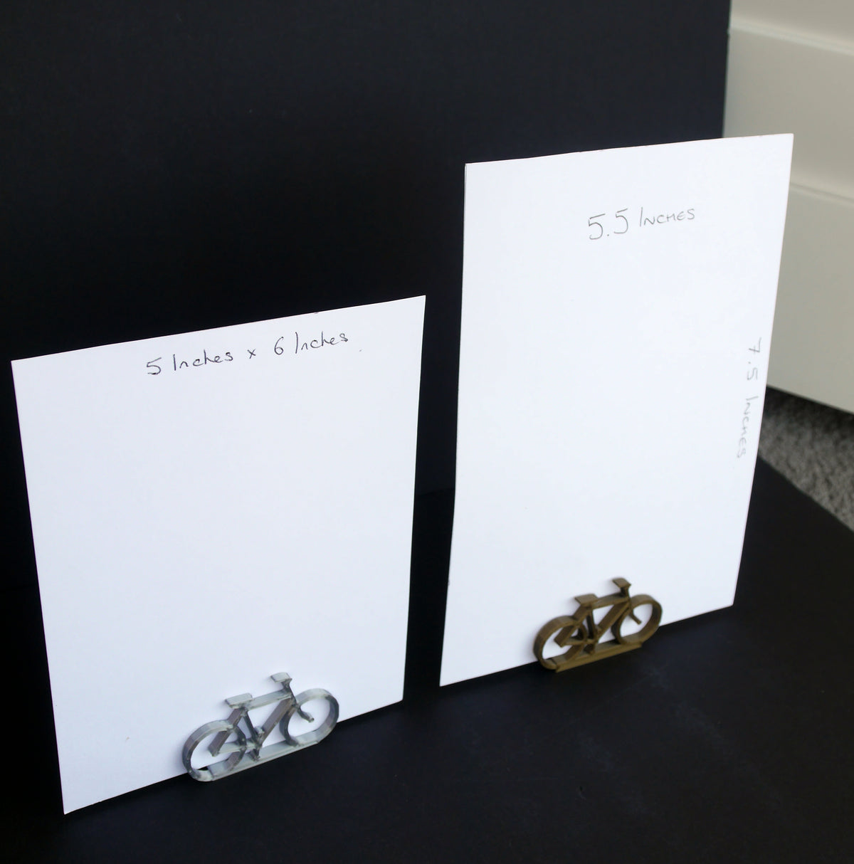 Large Bicycle Shaped Place Card Holders