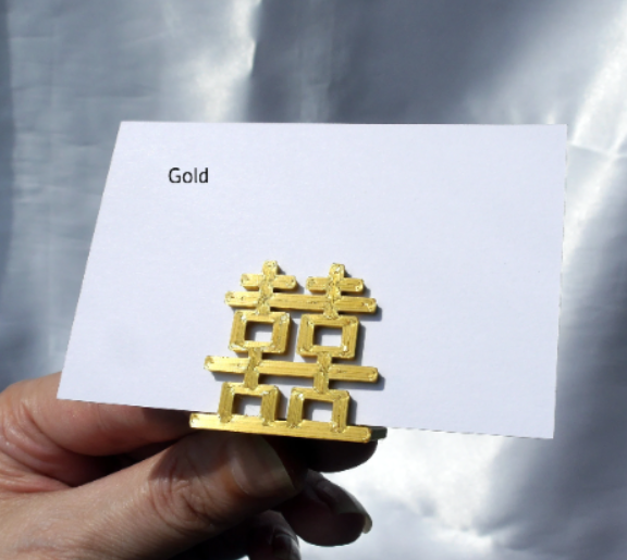 Large Chinese Asian Double Happiness Symbol Shaped Name Card Stands
