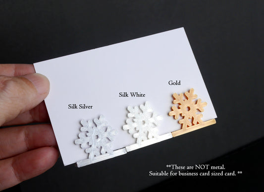 Christmas Snowflake Shaped Name Card Place Holders