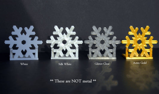Large Christmas Snowflake Shaped Name Card Place Holders