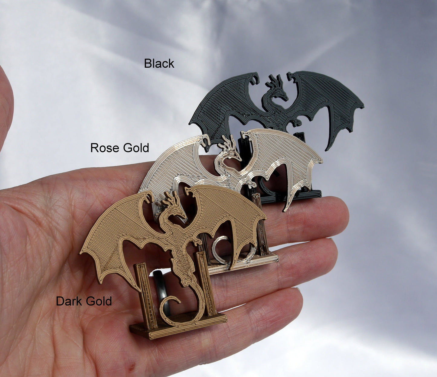 Mythical Gothic Dragon Wyvern Shaped Place Card Holders