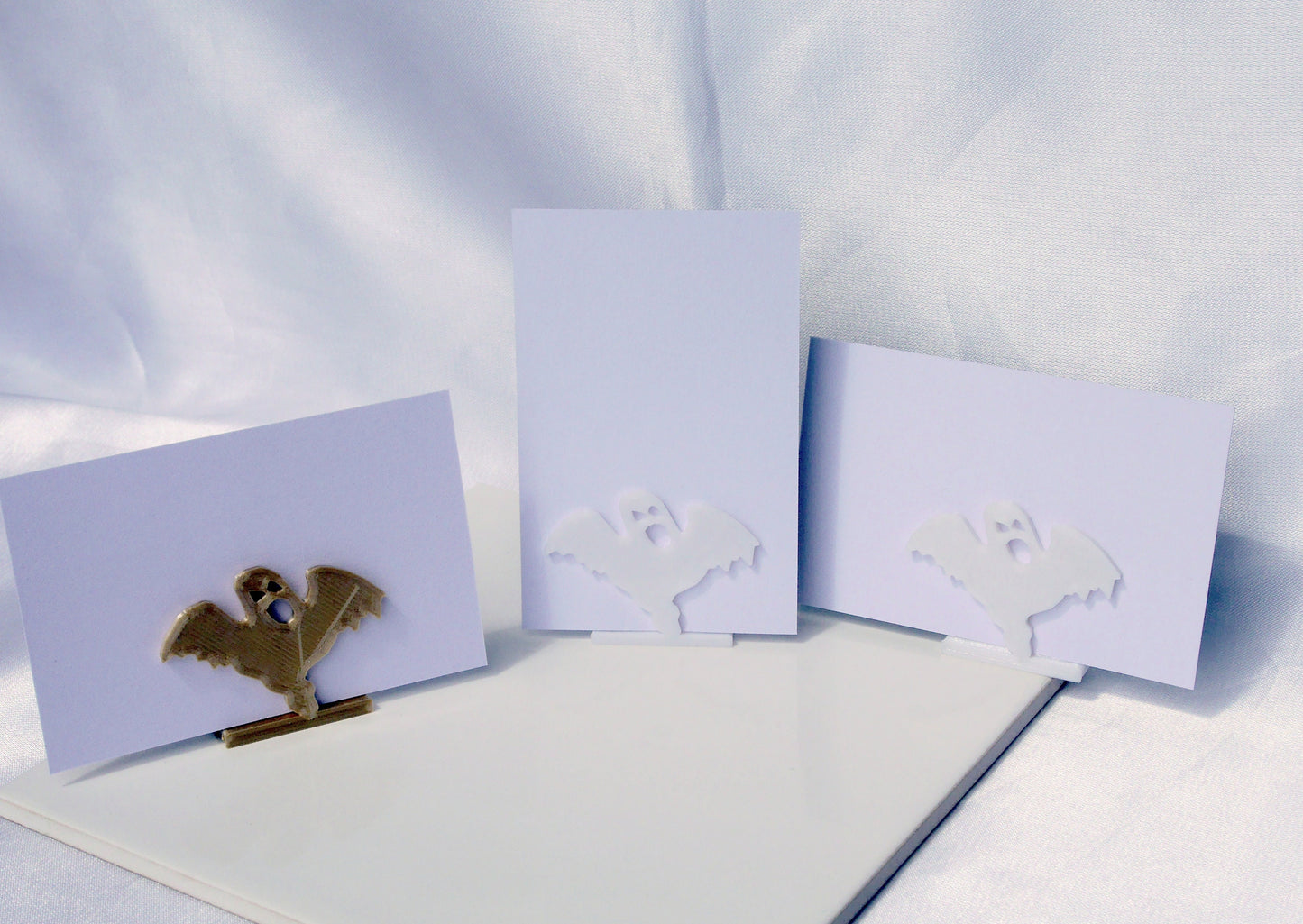 Gothic Ghost Shaped Wedding Party Name Card Holders