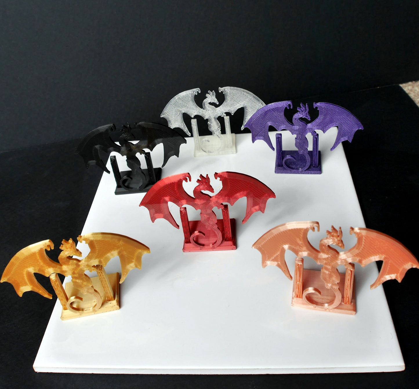 Mythical Gothic Dragon Wyvern Shaped Place Card Holders