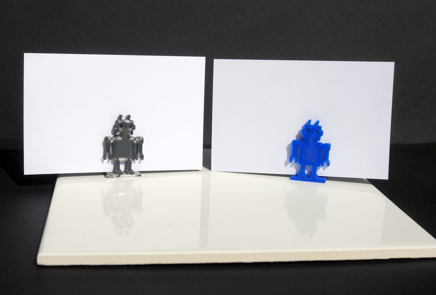Robot Shaped Name Place Holder