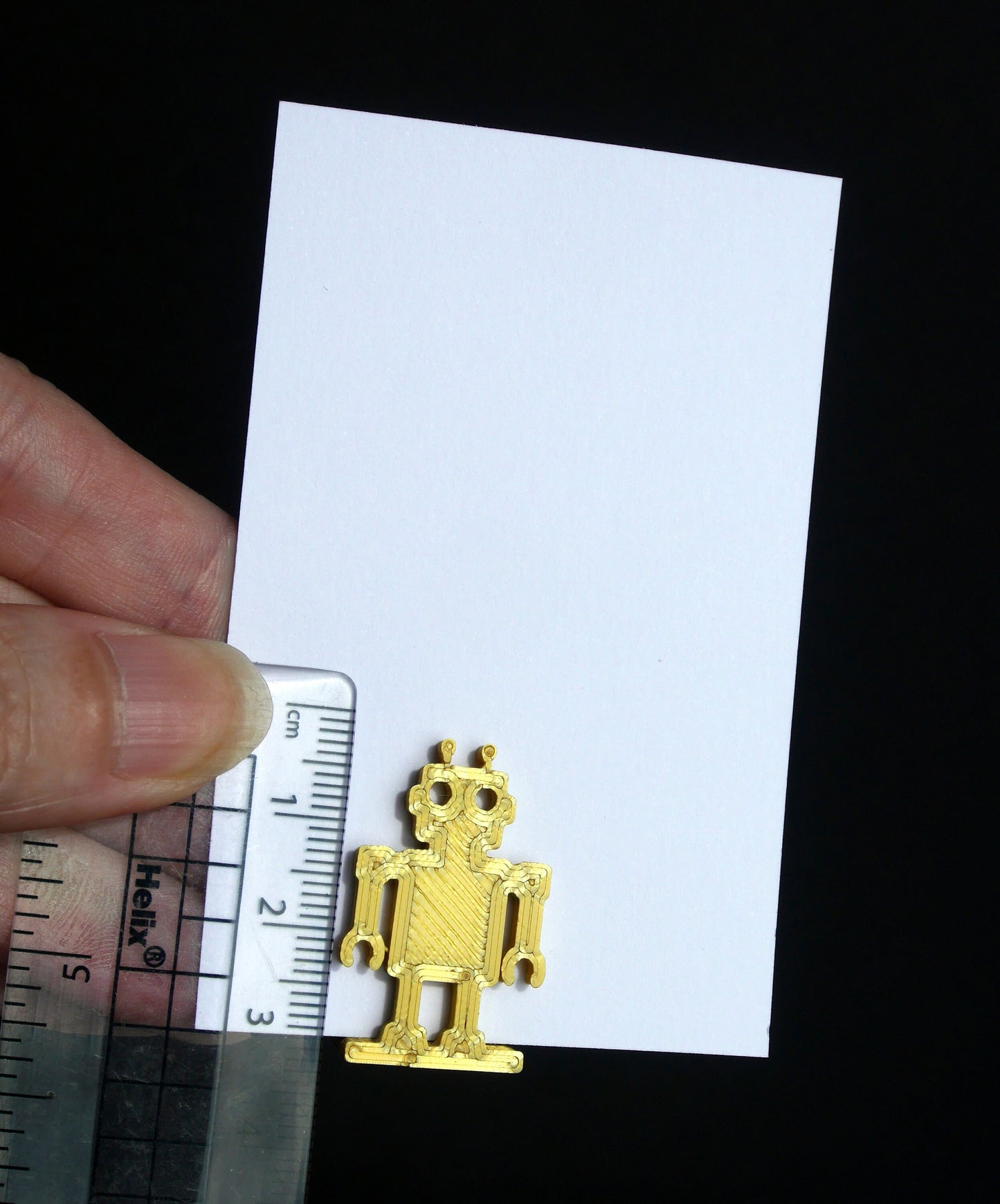 Robot Shaped Name Place Holder