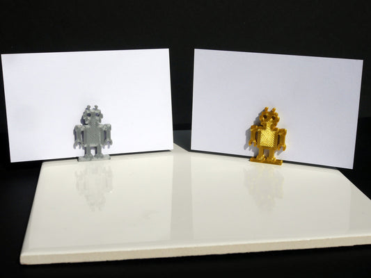 Robot Shaped Name Place Holder