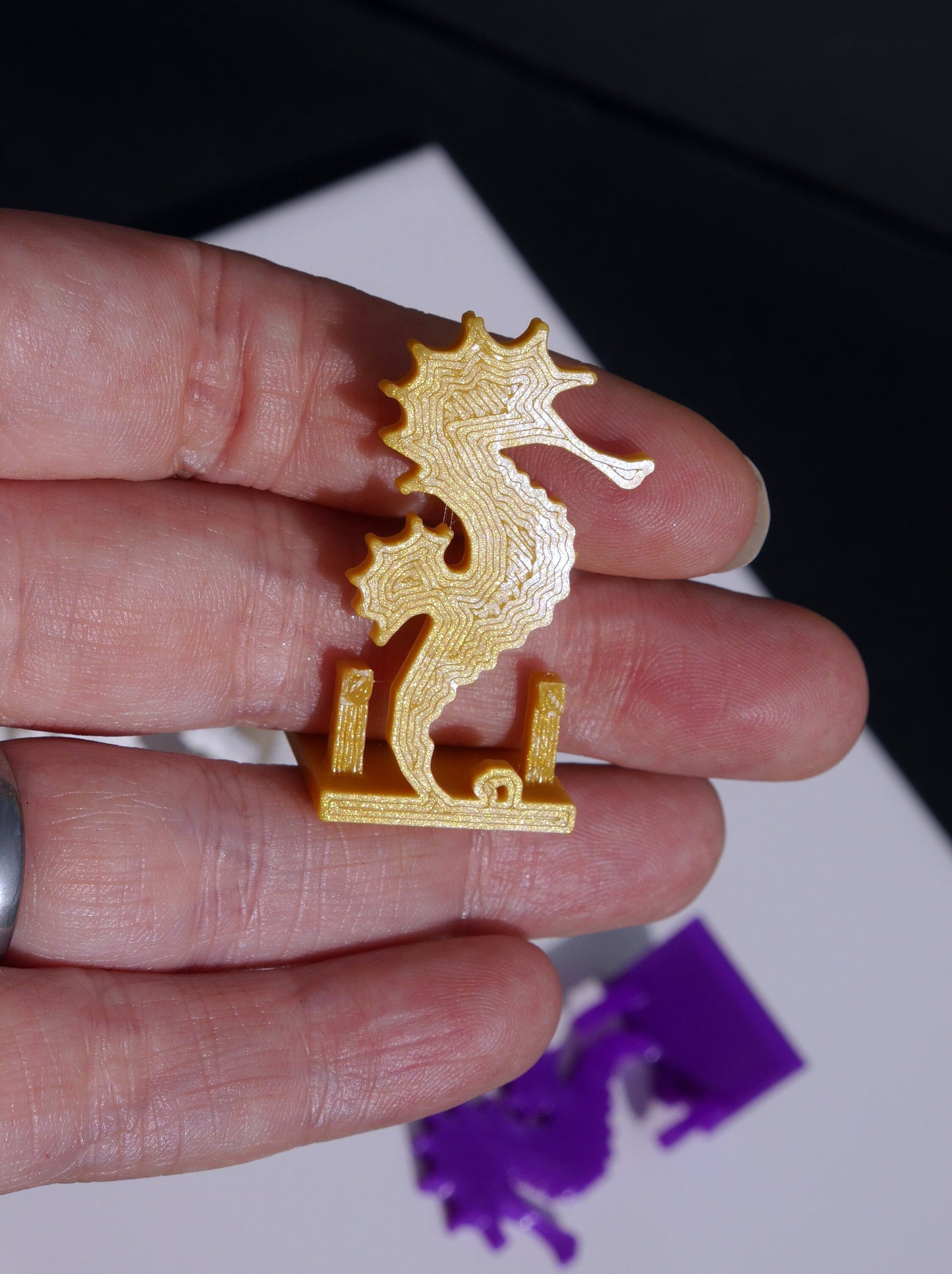 Ocean Theme Sea Horse Shaped Name Card Place Holders