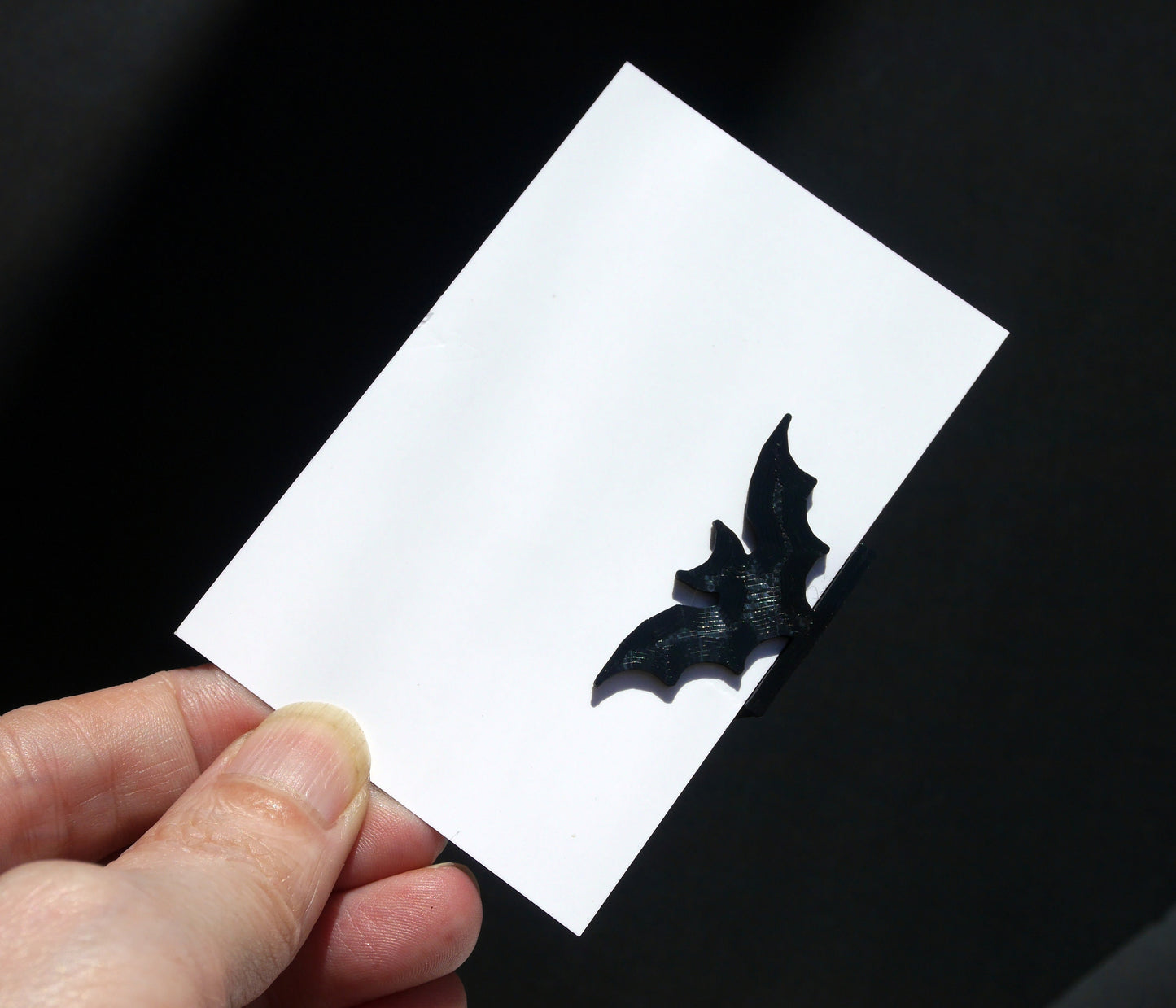 Gothic Black Bat Shaped Wedding Party Name Card Holders