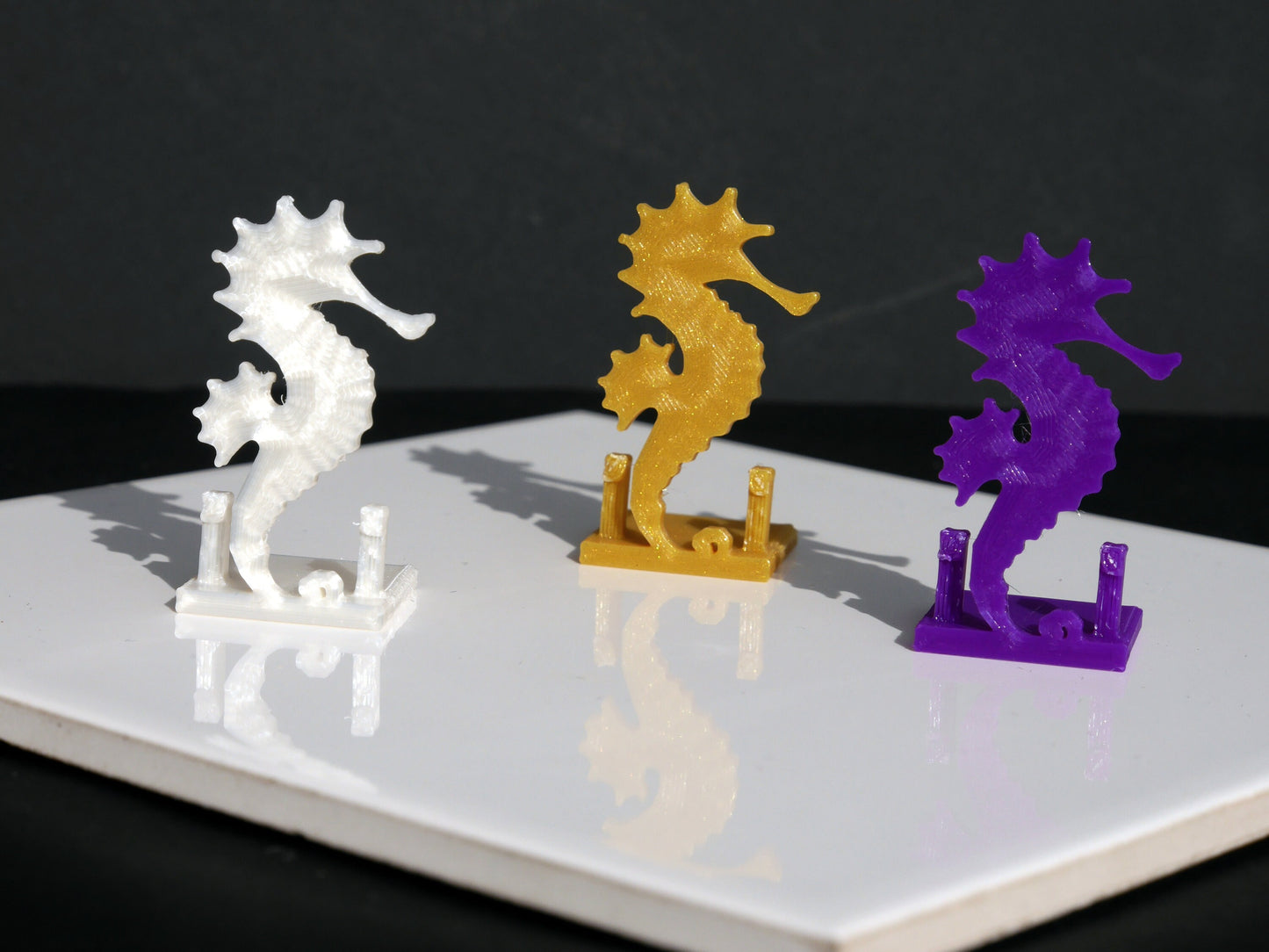 Ocean Theme Sea Horse Shaped Name Card Place Holders
