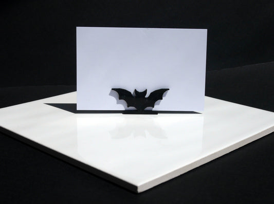Gothic Black Bat Shaped Wedding Party Name Card Holders