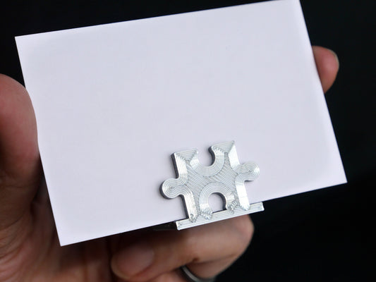 Jigsaw Puzzle Piece Shaped Name Card Stands