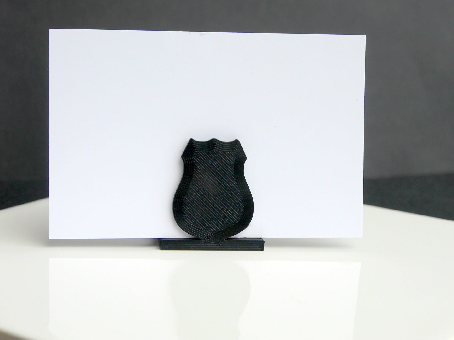 Police Badge Shaped Place Holder Name Display