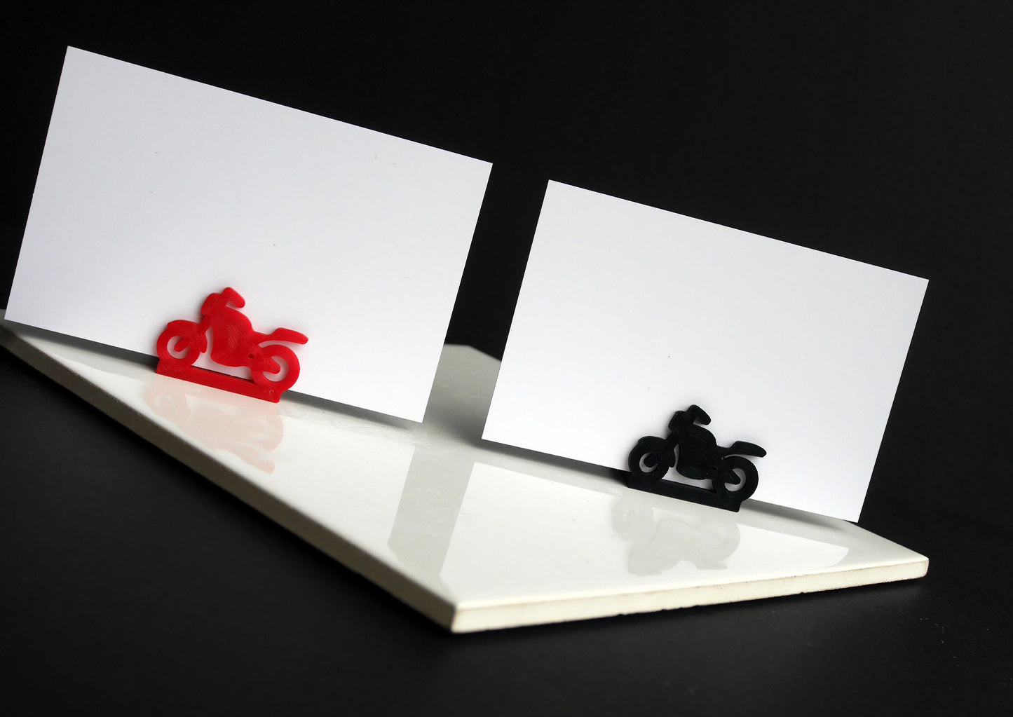Motor Bike Shape Wedding Name Stands