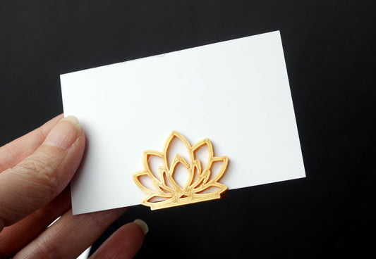 Lotus Blossom Shaped Place Card Holders