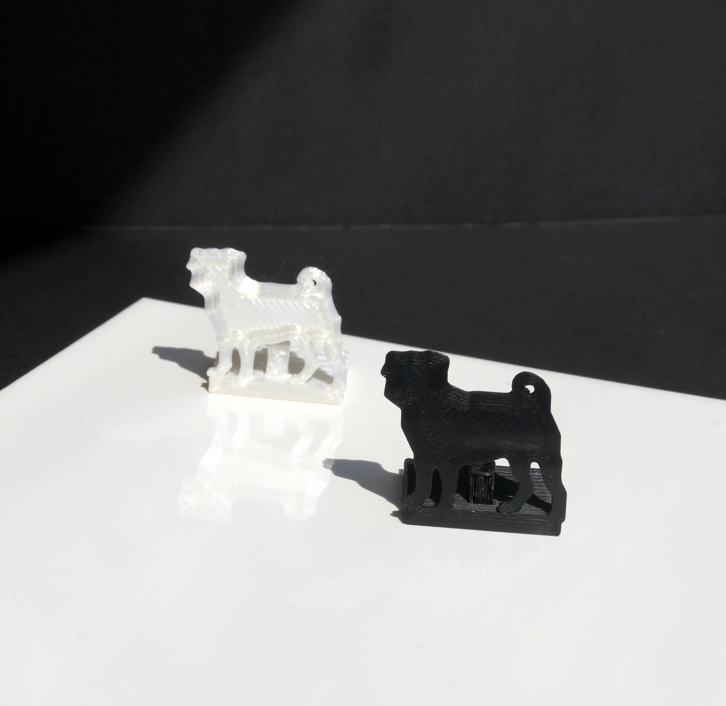 Pug Pet Dog Shaped Wedding Name Escort Card Stands