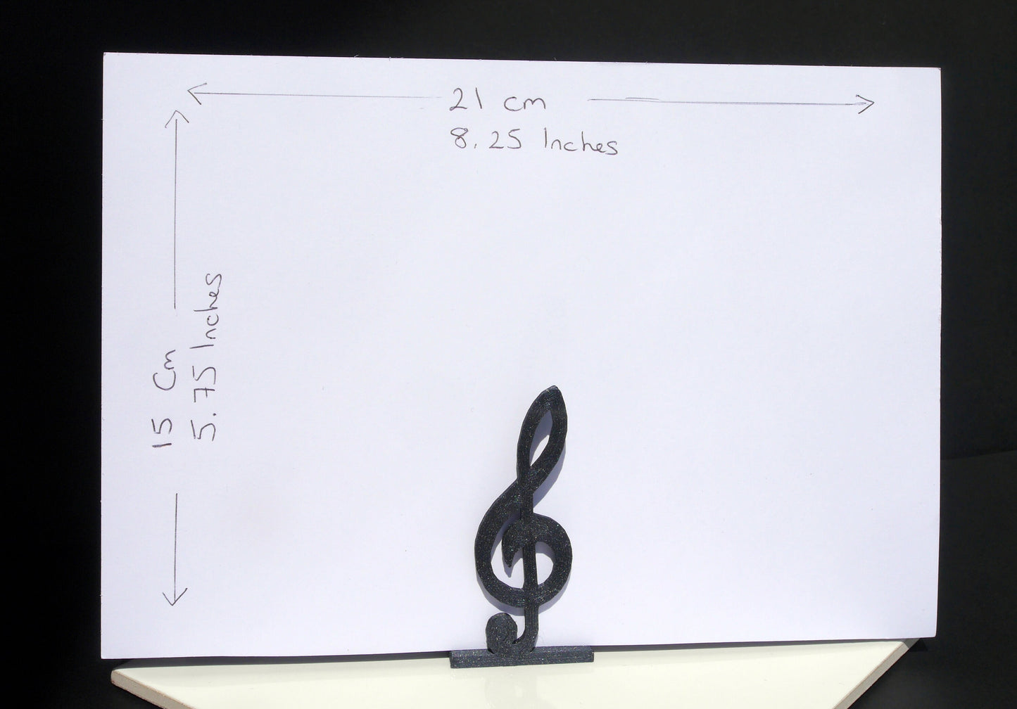 Large Music Note Shaped Wedding Place Holders