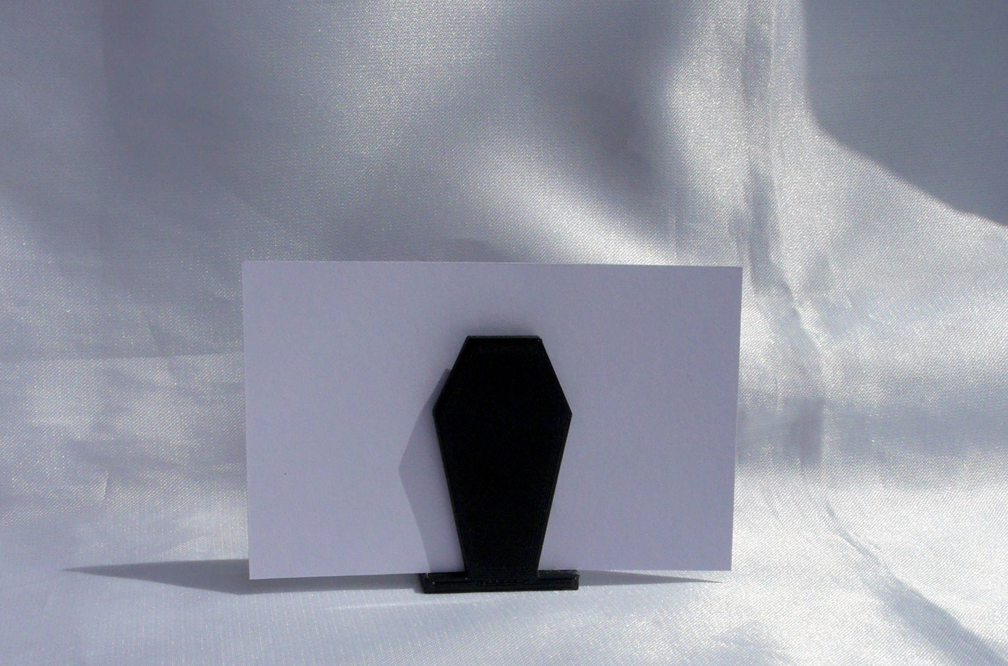 Gothic Wedding Casket Coffin Shaped Name Card Holders