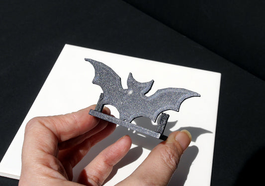 Large Gothic Black Bat Place Card Holders