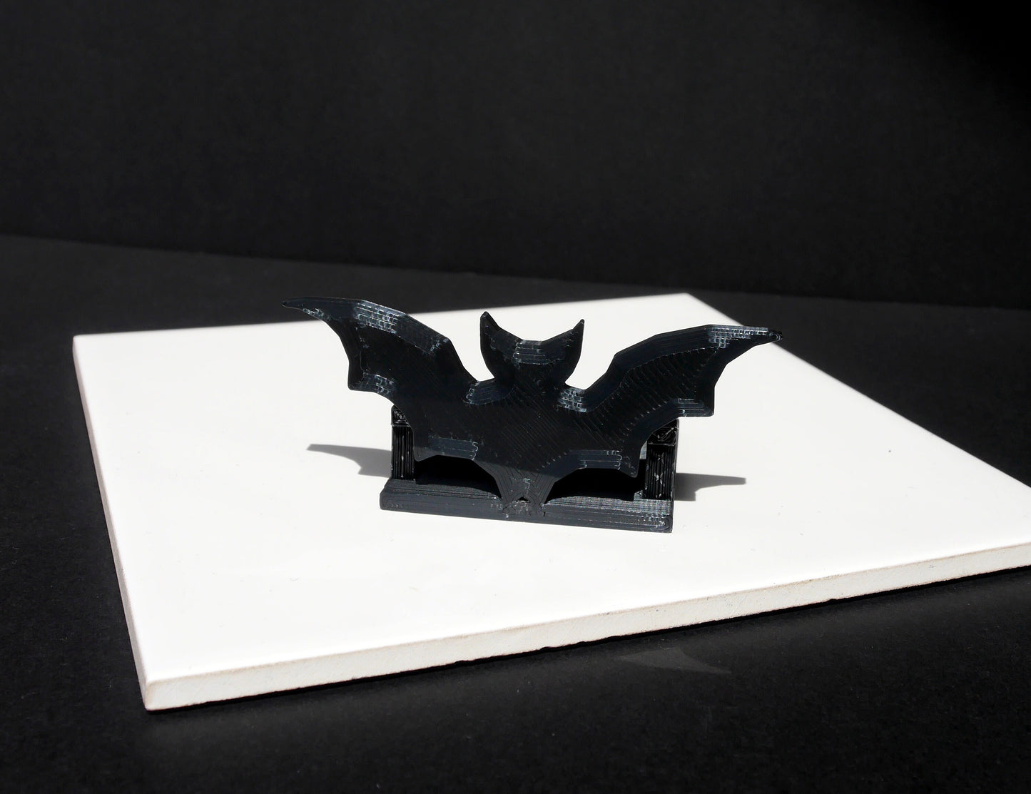 Large Gothic Black Bat Place Card Holders