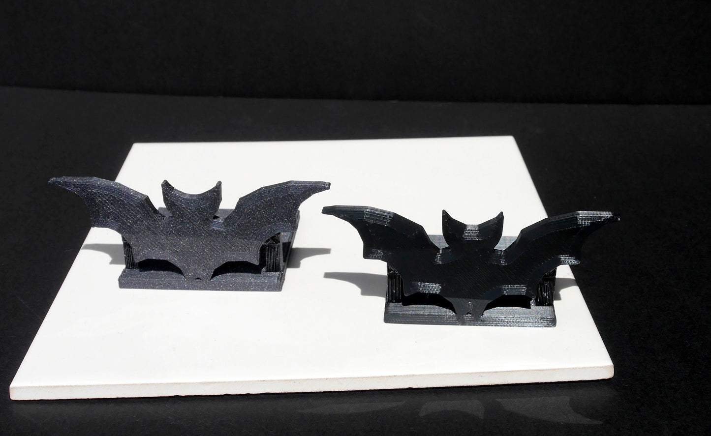 Large Gothic Black Bat Place Card Holders