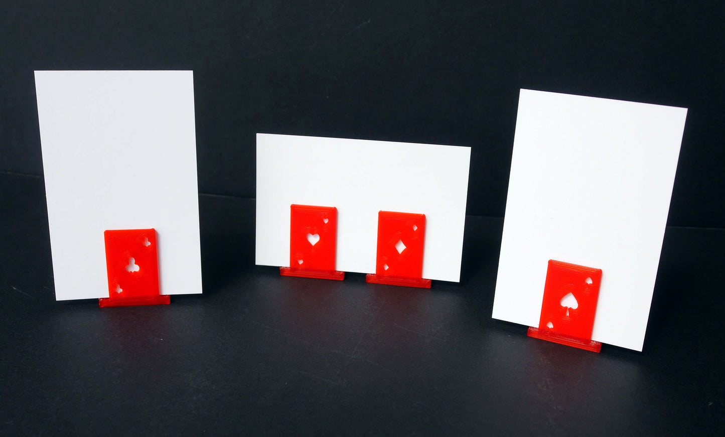 Deck of Cards Playing Card Shaped Wedding Name Holders