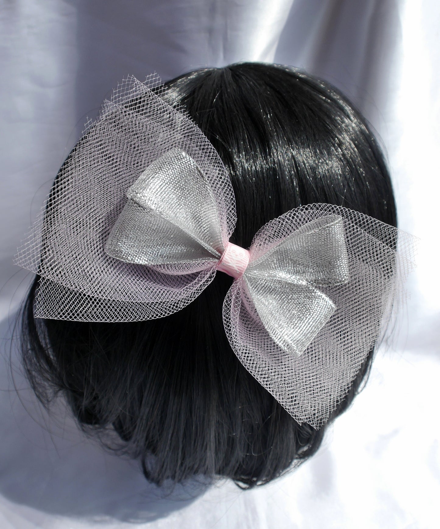 Pink Gothic Skull Hair Bows, Pink Skull Hair Accessories, Pink Skull Hair Clips, Pink Gothic Hair Accessories, Gothic Hair Clips,